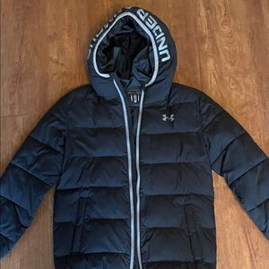 Under Armour Youth Medium Black Puffer Jacket